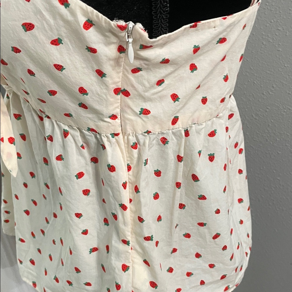 Madewell Women Yellow Babydoll Camisole Crop Top Tie Front Beachy Boho Fairy - Picture 5 of 12